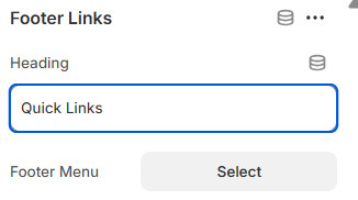 Footer Links Block Preview